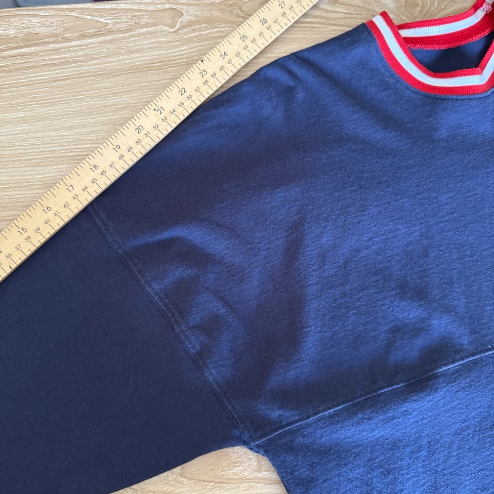 Walt Disney World Small Spirit Jersey USA Flag Americana Navy Patriotic - Picture 7 of 7